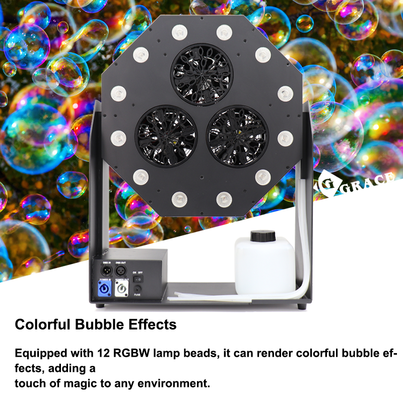 Igracelite 120w Output 3000/s LED Bubble Machine