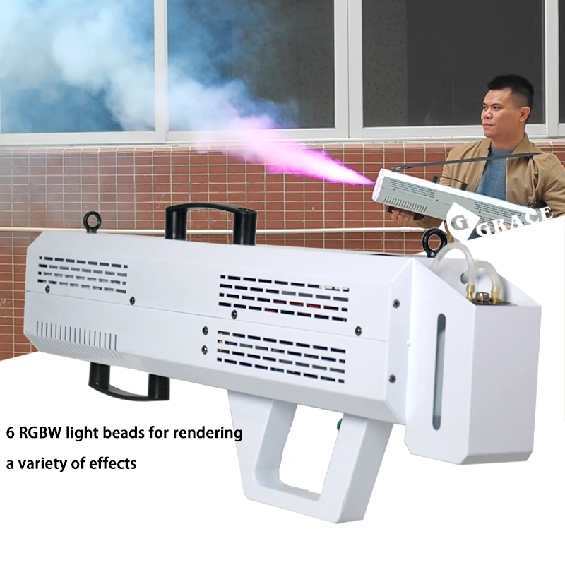 Igracelite Handheld 1500W LED RGB Column Fog Gun Party Smoke Machine