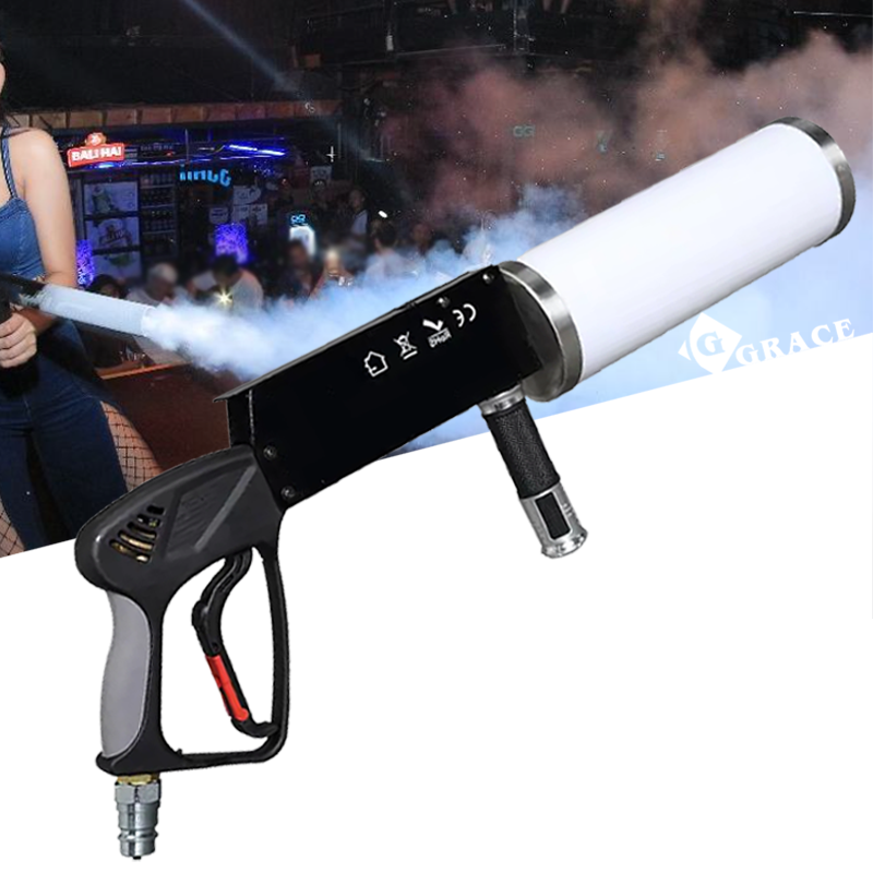 Igracelite Handhold CO2 LED Gun DJ Fogger CO2 Jet Machine With RGB Color Changing