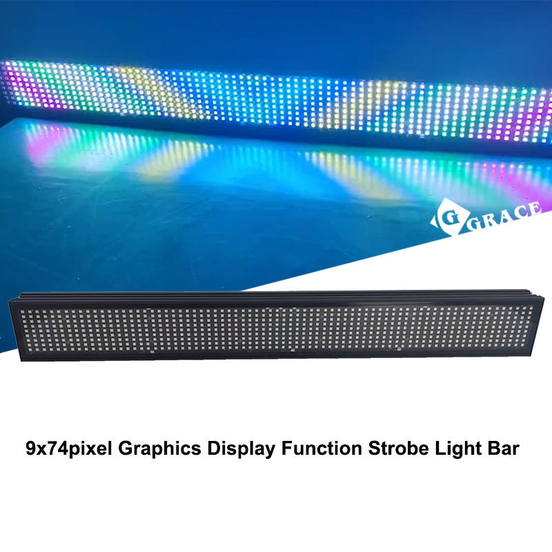 9x74pixel LED Strobe Light  Graphics Letter Display Function Strobe Light Bar