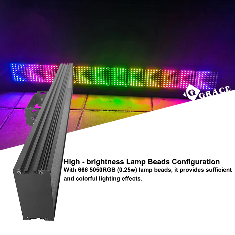 9x74pixel LED Strobe Light  Graphics Letter Display Function Strobe Light Bar