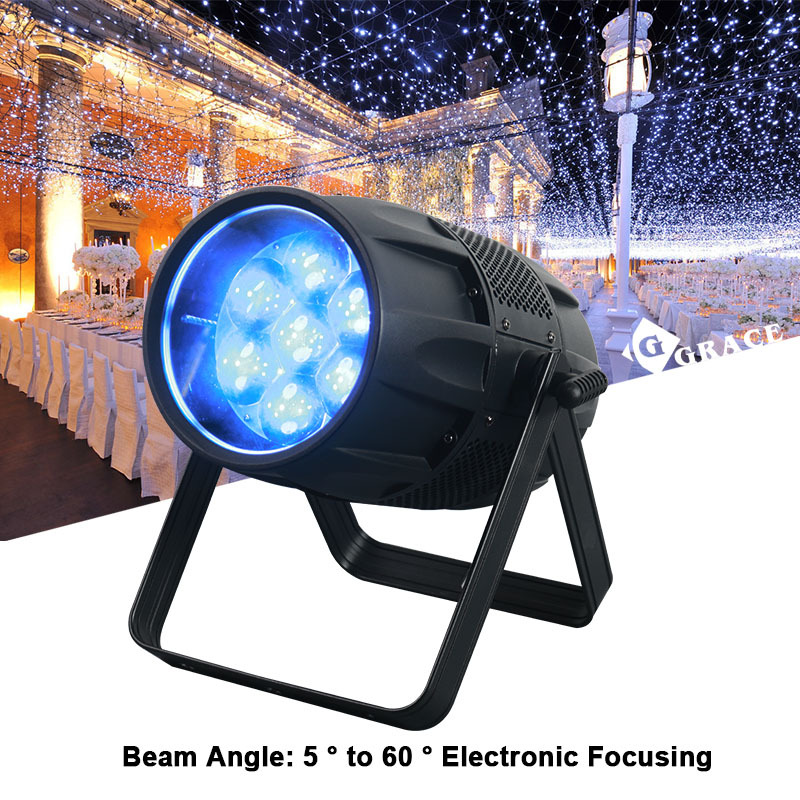 IP65 Outdoor 7*40W Stgae Light RGBW 4IN1 Zoom LED Wash Par Light