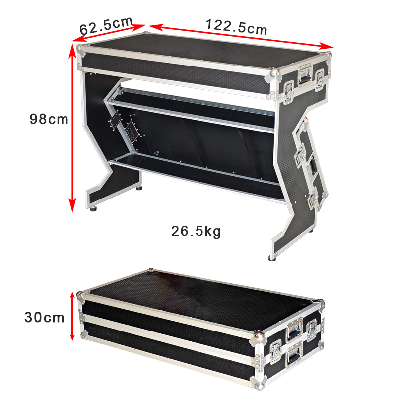 2in1 Portable Flight Case DJ Booth