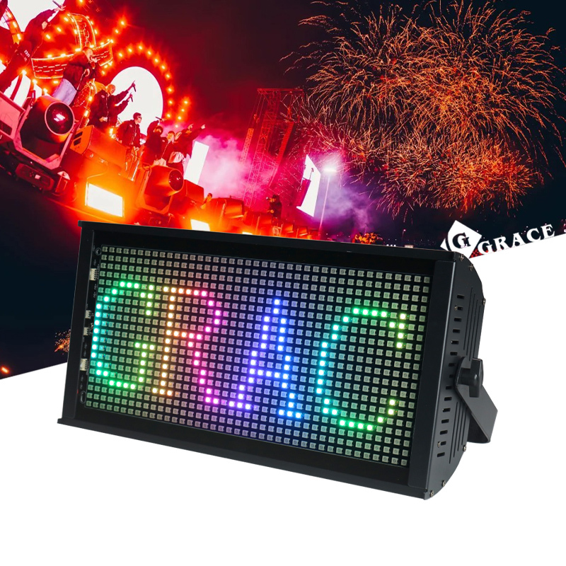 Igracelite 800pcs RGB numbers pattern letters DMX LED strobe