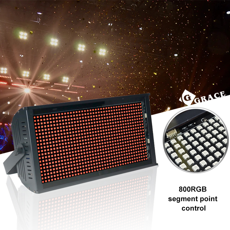Igracelite 800pcs RGB numbers pattern letters DMX LED strobe