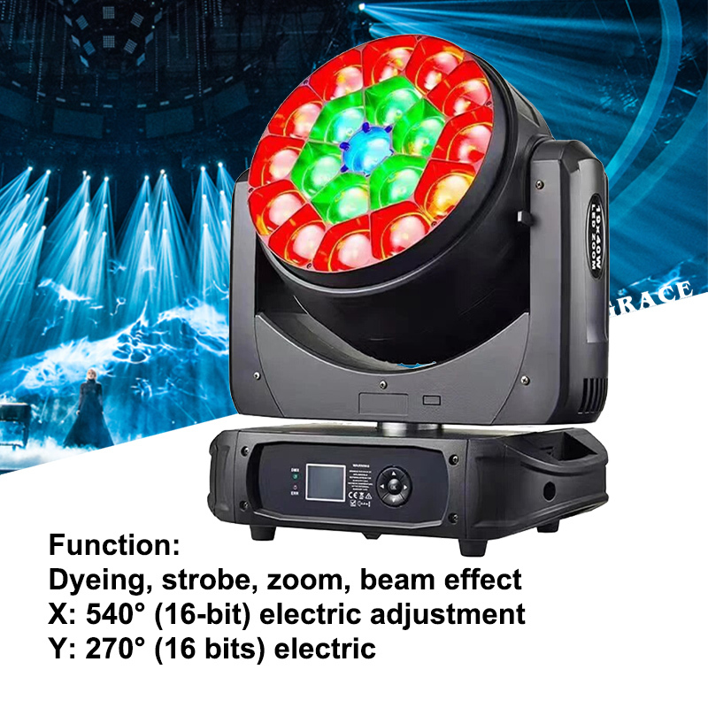 Igracelite 19x40W RGBW Wash LED Moving Head