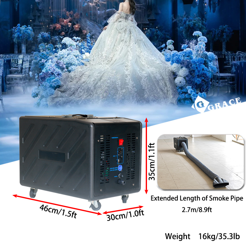 Igracelite 1500W Remote Controlled Water Haze Machine