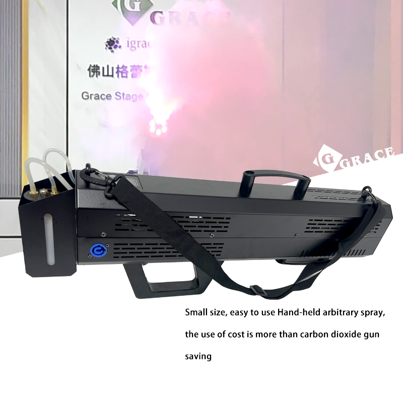 Igracelite Handheld 1500W LED RGB Fog Gun Party Smoke Machine