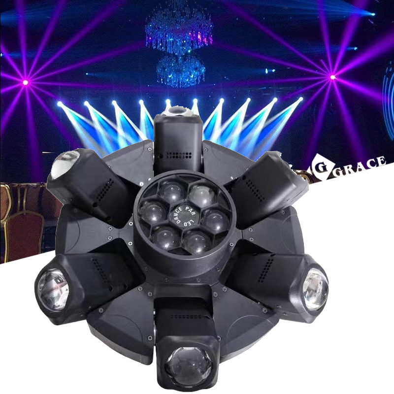 Igracelite 10W rgbw six eyes mini spiders led stage sharpy beam light