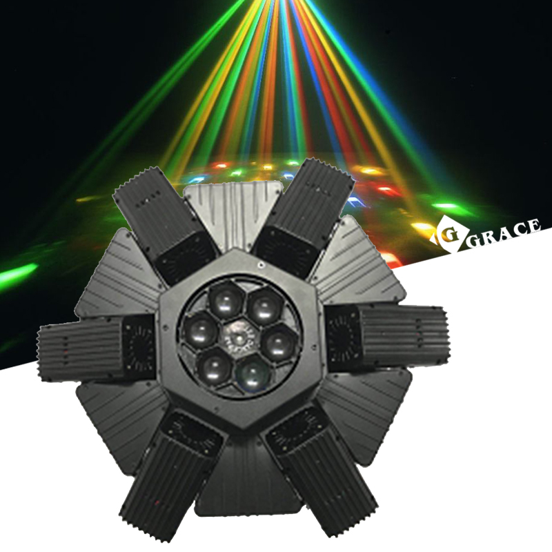 Igracelite 10W rgbw six eyes mini spiders led stage sharpy beam light