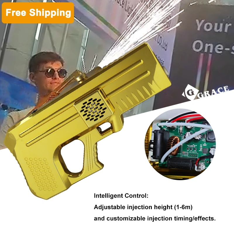 Free shipping handheld cold sparklers gun DJ disco party wedding