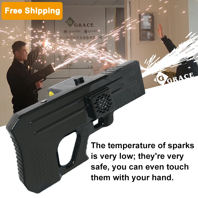 Free shipping handheld cold sparklers gun DJ disco party wedding