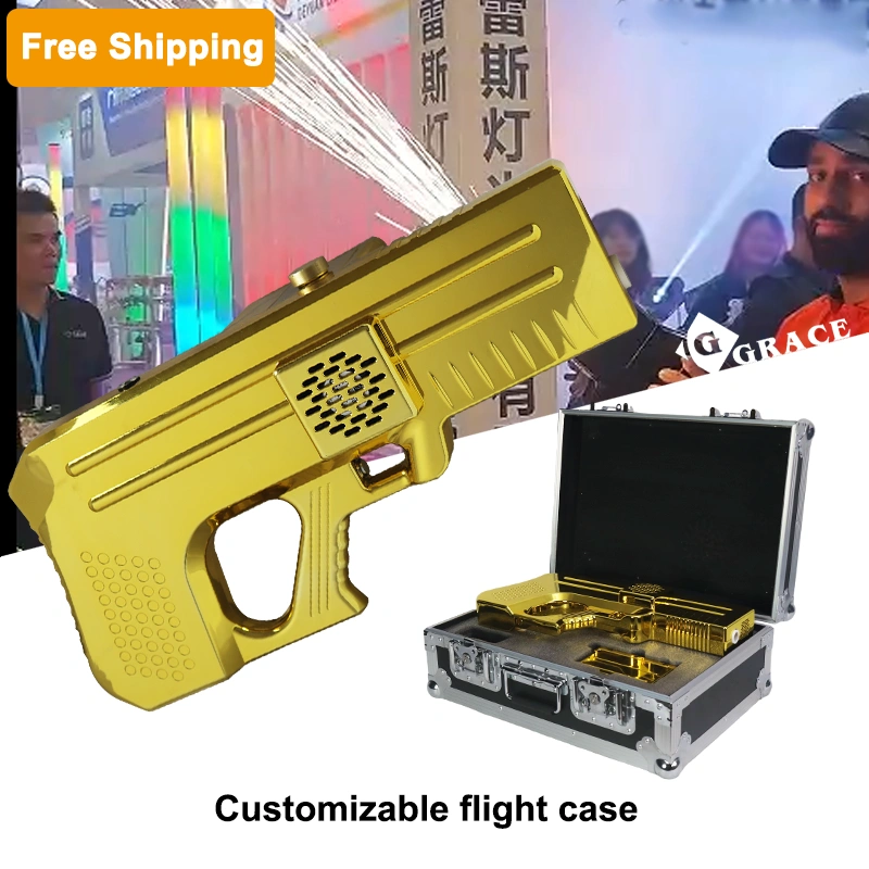 Free shipping handheld cold sparklers gun DJ disco party wedding