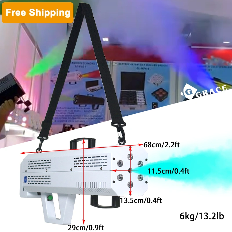 Free shipping handheld smoke gun DJ wedding nightclub party