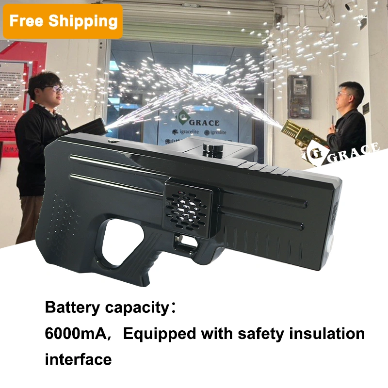 Free shipping handheld cold sparklers gun DJ disco party wedding