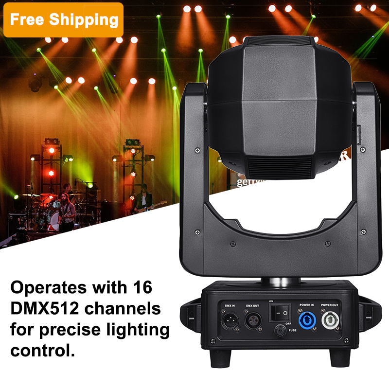 Free shipping 295w beam effect light moving head stage lights equipment professional with halo effect