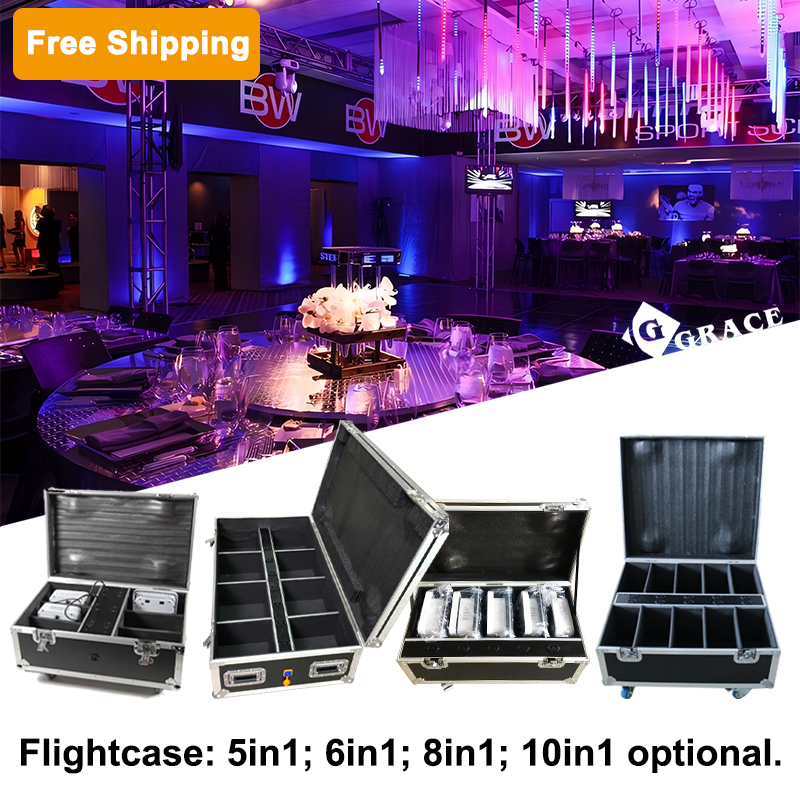 Free Shipping 12*18w rgbwauv wireless battery Dmx led par lights