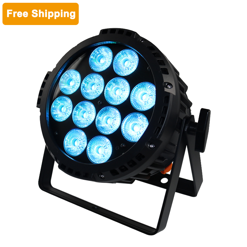 Free Shipping IP65 12x18W Battery Par Light 4Pcs Machines+Carton Packing/6Pcs Machines+1 Flightcase