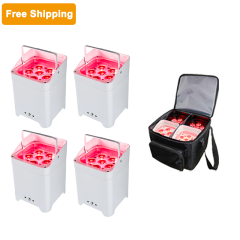 4pcs battery Led Uplight＋1in4 bag