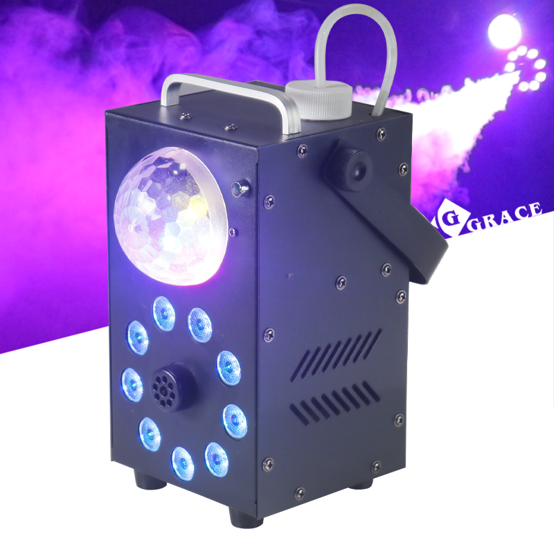 Igracelite 700w 9pcs RGB LED Smoke Machine for party gathering KTV concert hall