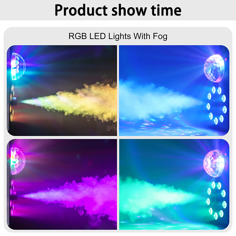 Igracelite 700w 9pcs RGB LED Smoke Machine for party gathering KTV concert hall