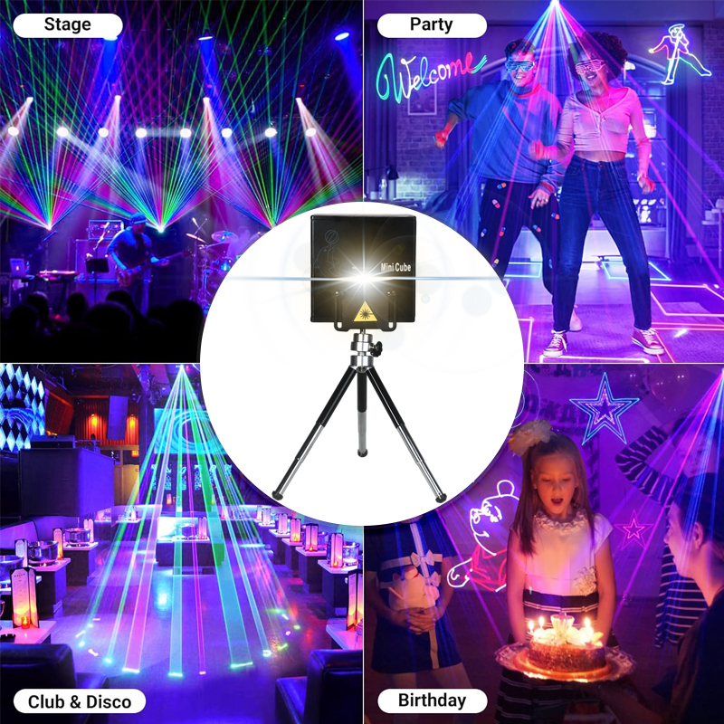 Igracelite mobile control RGB mini full color animation laser light
