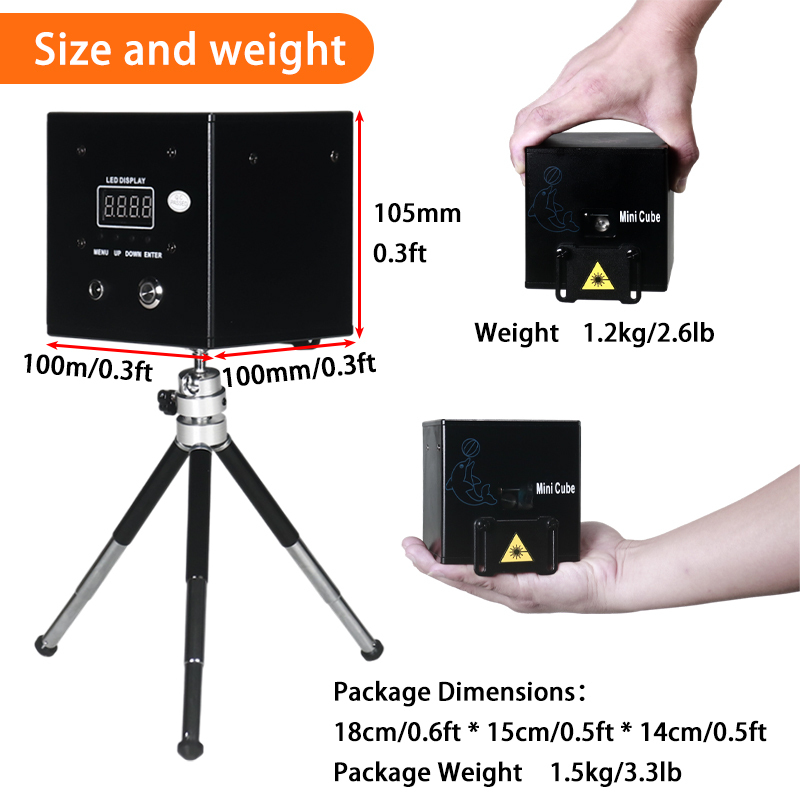 Igracelite mobile control RGB mini full color animation laser light
