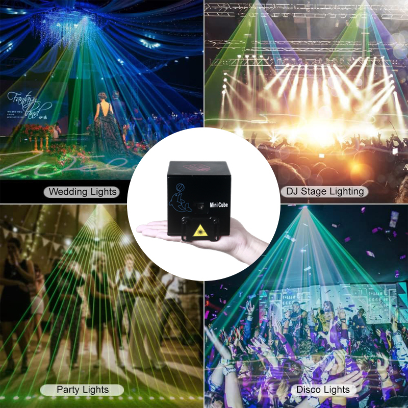 Igracelite mobile control RGB mini full color animation laser light