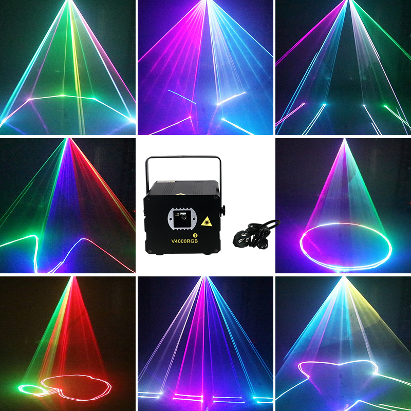 Igracelite APP dmx512 sound 4w animation laser lights