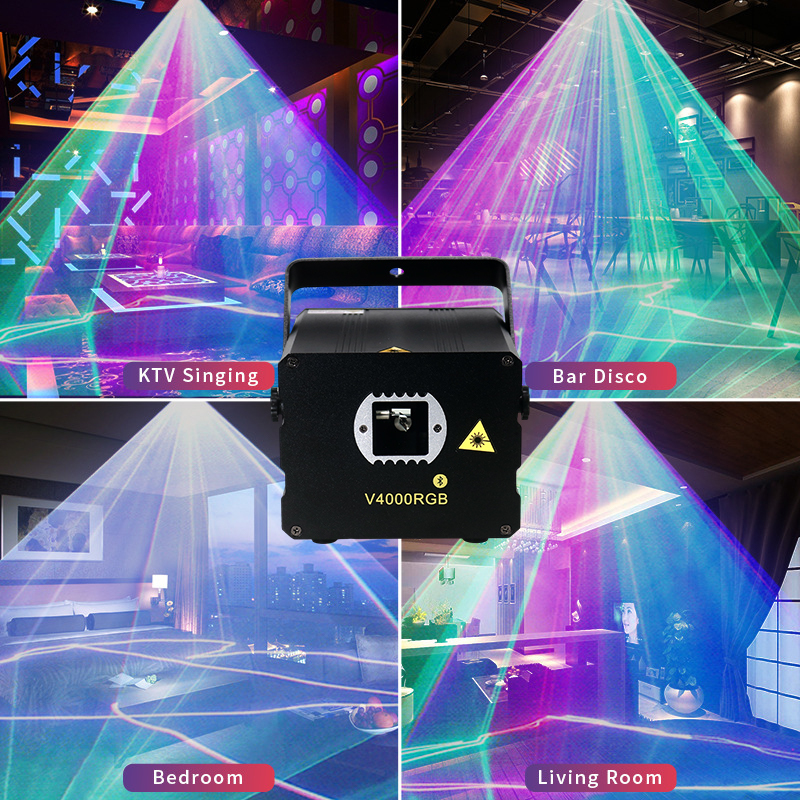Igracelite APP dmx512 sound 4w animation laser lights