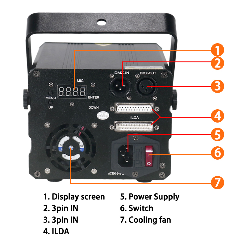 Igracelite APP dmx512 sound 4w animation laser lights