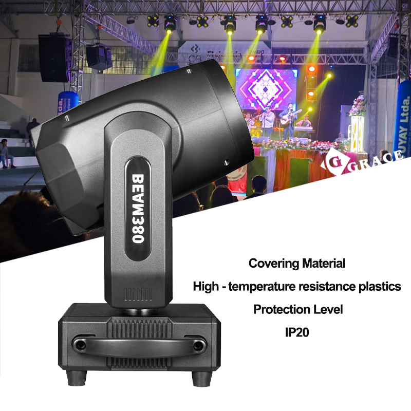 Igracelite 380w 20R moving head beam light with rainbow effect for concerts and entertainment parties