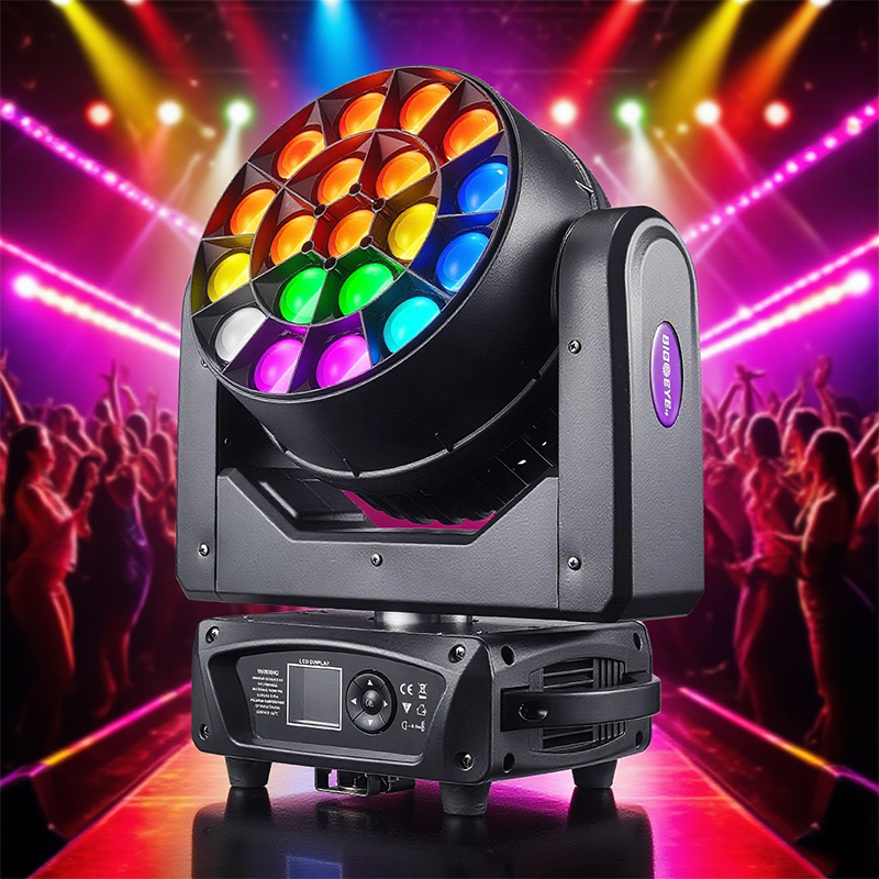 Igracelite 19x15w K10 Big Bee Eye Zoom Wash Moving Head Light
