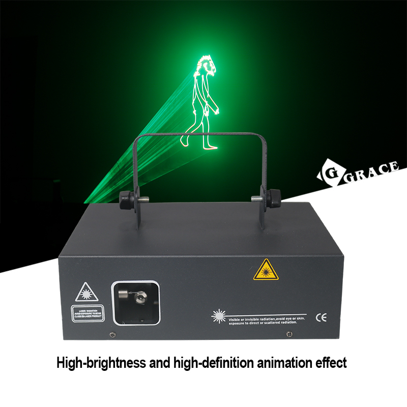 Igracelite Mini Laser Stage Light 1W/2W/3W  RGB 3D Animation Effect Portable Laser Projector for Stage Show Disco Party Club Events