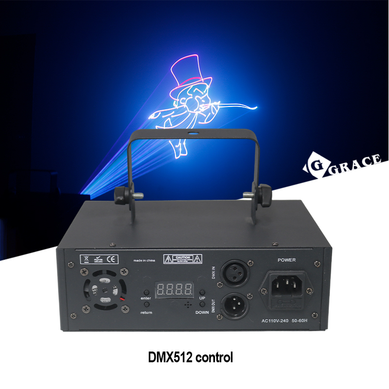 Igracelite Mini Laser Stage Light 1W/2W/3W  RGB 3D Animation Effect Portable Laser Projector for Stage Show Disco Party Club Events