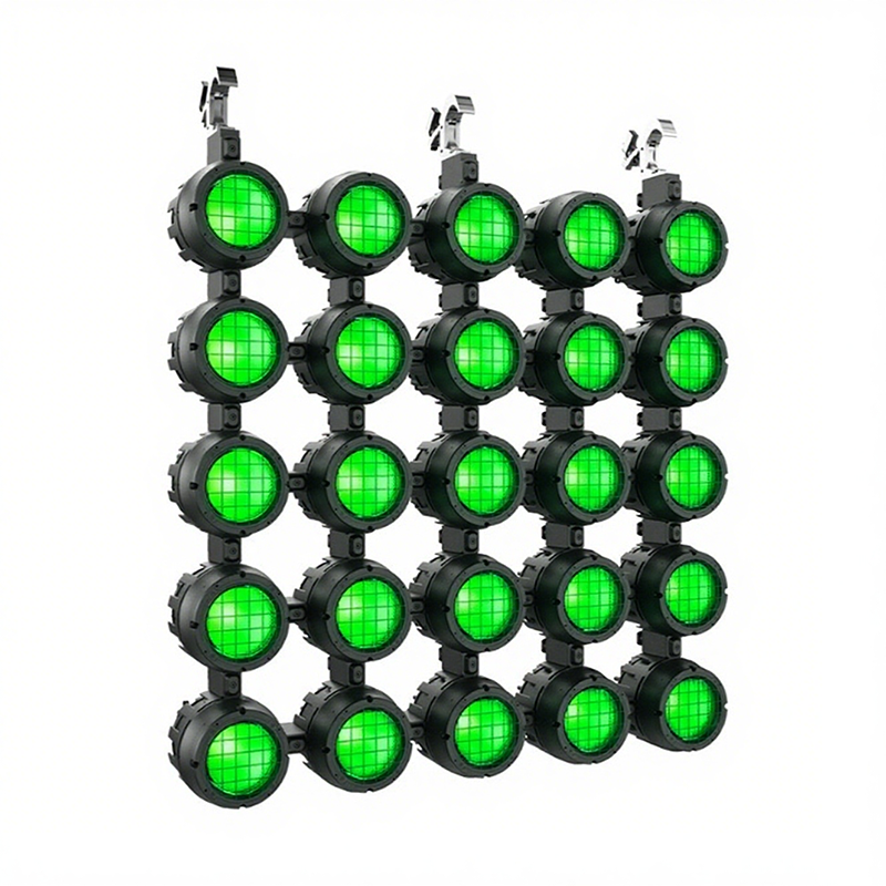 Igracelite LED Par Light, 350W IP65 Waterproof RGBALC COB Mini Outdoor Blinder Light with Splicing Design for Stage Events and Audience Lighting