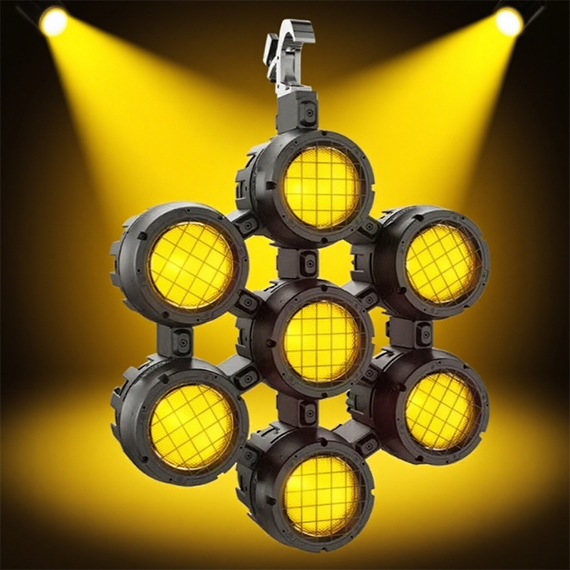 Igracelite LED Par Light, 350W IP65 Waterproof RGBALC COB Mini Outdoor Blinder Light with Splicing Design for Stage Events and Audience Lighting