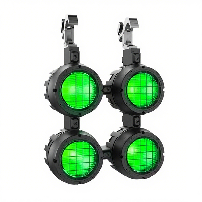 Igracelite LED Par Light, 350W IP65 Waterproof RGBALC COB Mini Outdoor Blinder Light with Splicing Design for Stage Events and Audience Lighting