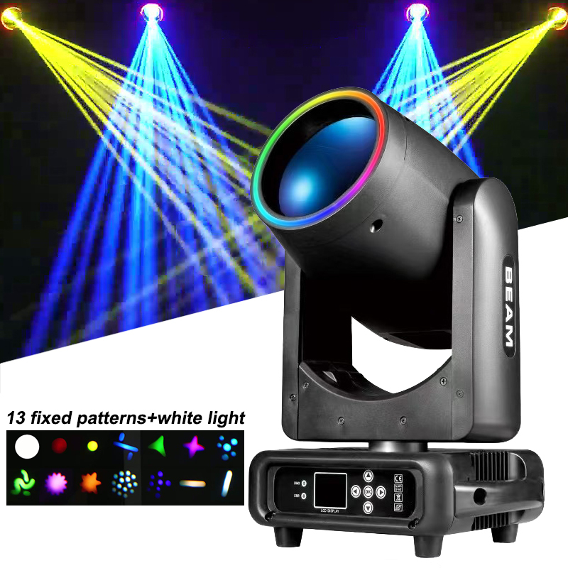 Igracelite 14R Beam 295w Moving Head Stage Light Dj Mini Beam 295+LED Ring Moving Head