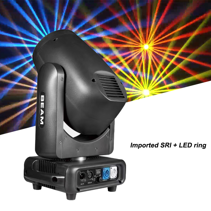 Igracelite 14R Beam 295w Moving Head Stage Light Dj Mini Beam 295+LED Ring Moving Head