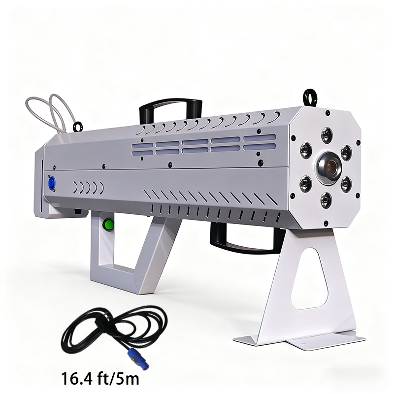 Igracelite 1500W Hand-Hold Smoke Gun RGB Air Column Fog Gun Wedding Stage Event Marriage Night Club DJ