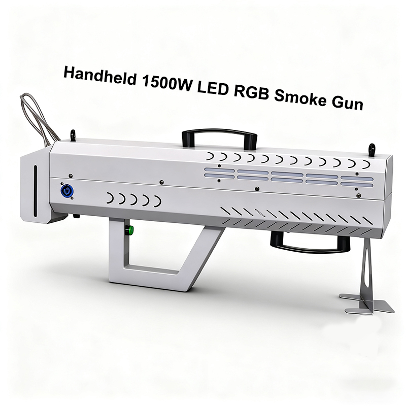 Igracelite 1500W Hand-Hold Smoke Gun RGB Air Column Fog Gun Wedding Stage Event Marriage Night Club DJ