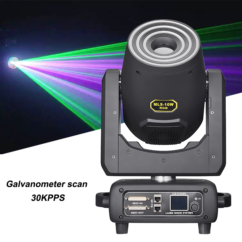 Igracelite 5w/8w/10w RGB Moving Head Animation Laser Light With LED 3D Ring Circle for Party