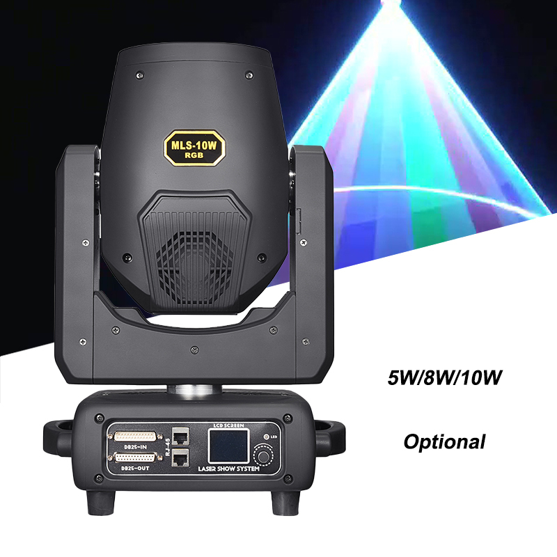 Igracelite 5w/8w/10w RGB Moving Head Animation Laser Light With LED 3D Ring Circle for Party