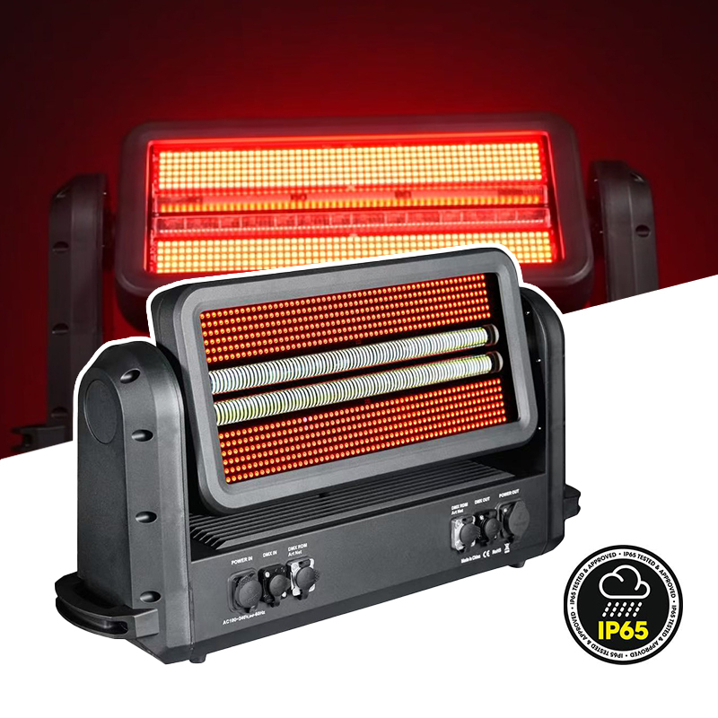 Igracelite 1500w STRIKE M LED strobe light RGBW LED matrix strobe moving head stage light