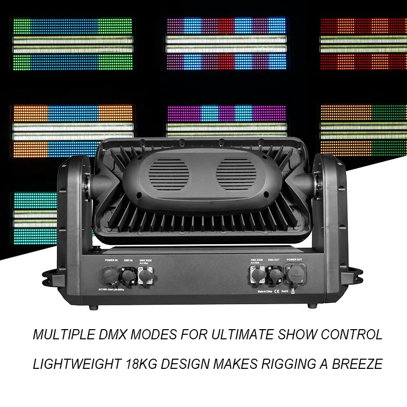 Igracelite 1500w STRIKE M LED strobe light RGBW LED matrix strobe moving head stage light