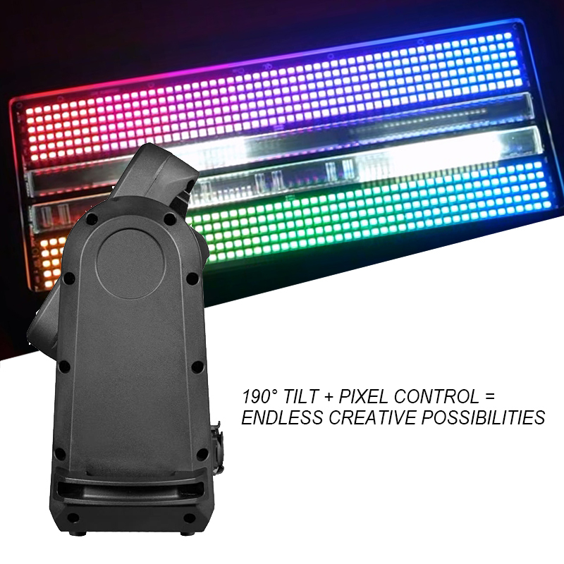 Igracelite 1500w STRIKE M LED strobe light RGBW LED matrix strobe moving head stage light