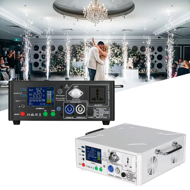 Igracelite 1000w energy storage mobile power supply for cold spark machines and stage lights