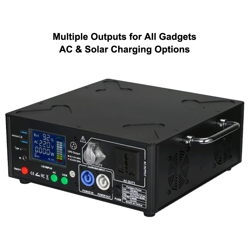 Igracelite 1000w energy storage mobile power supply for cold spark machines and stage lights