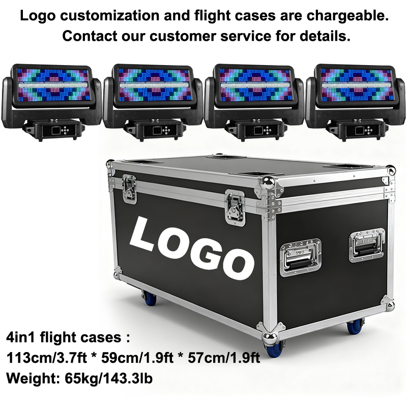 Igracelite 300W DMX LED Moving Head Strobe Light - Professional Stage Lighting with Strobe Effects for Live Performances, DJ Events, Concerts and Parties